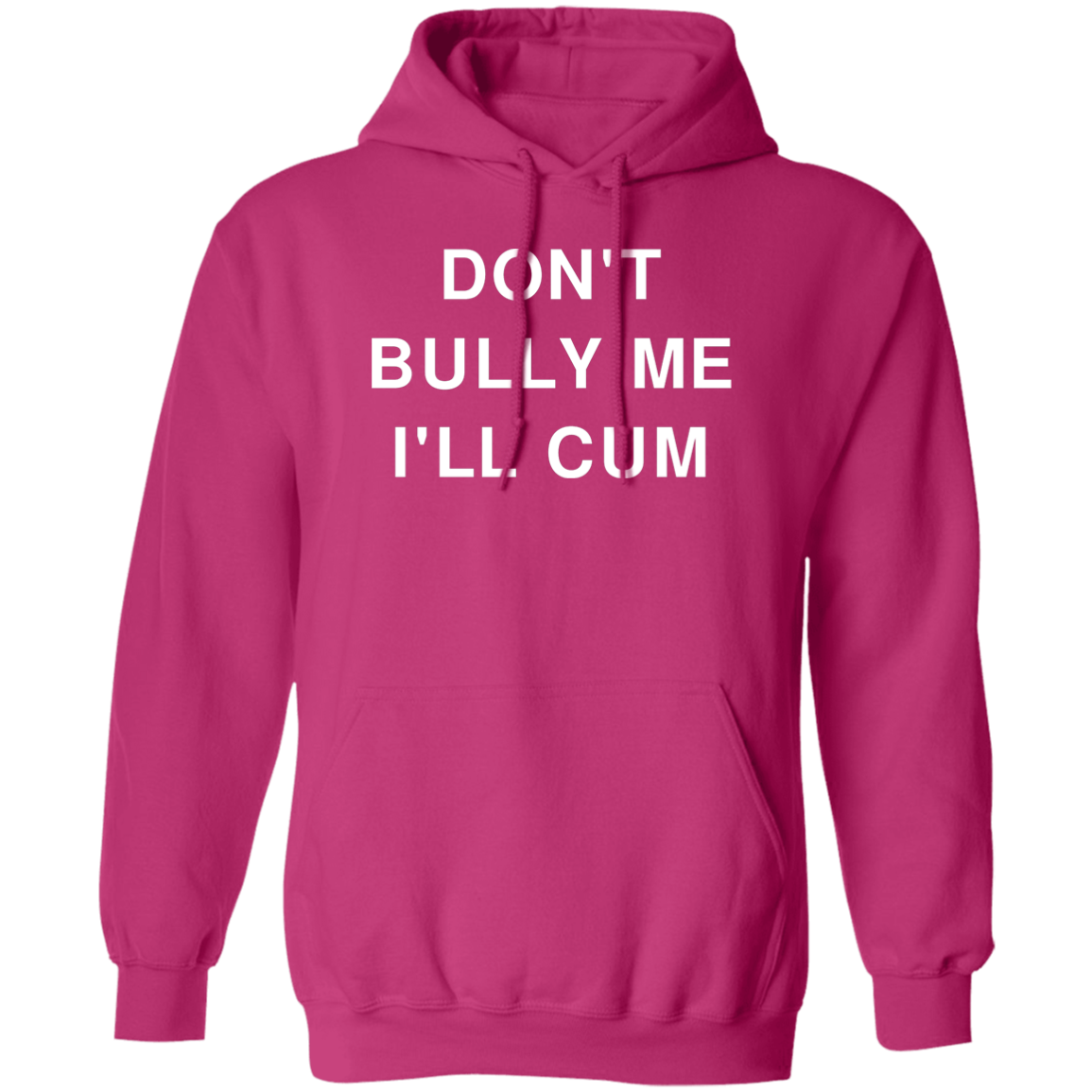 "Don't Bully Me I'll Cum" Hoodie