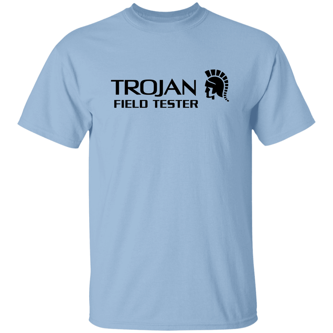 "Trojan Field Tester" Shirt - Light Blue