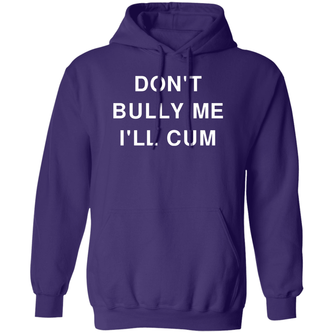 "Don't Bully Me I'll Cum" Hoodie